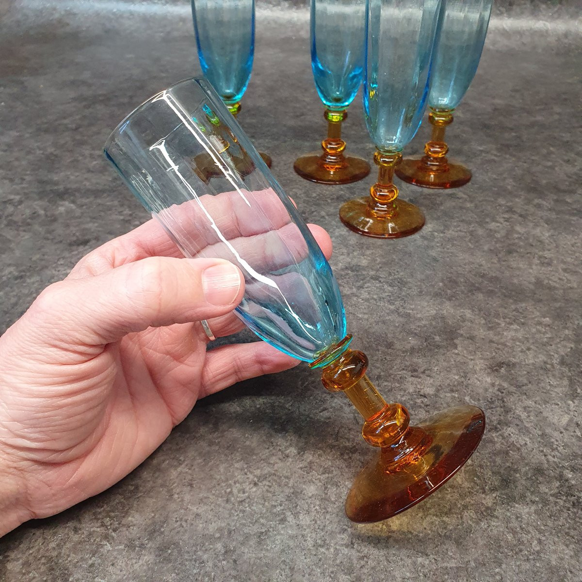 Lot de 5 flutes à champagne Georges Sand-photo-1