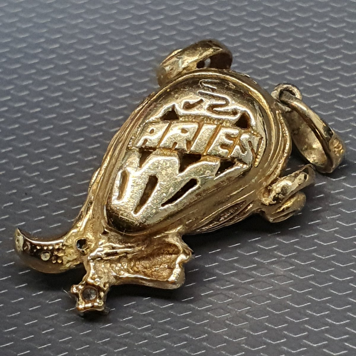 Pendentif ARIES vermeil argent massif-photo-3