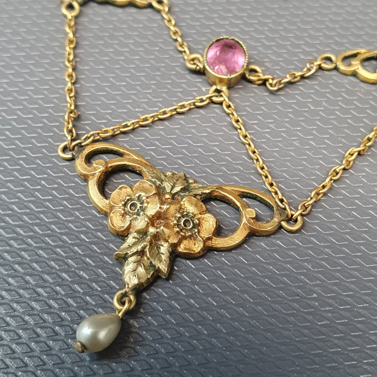 collier draperie art nouveau ORIA-photo-3