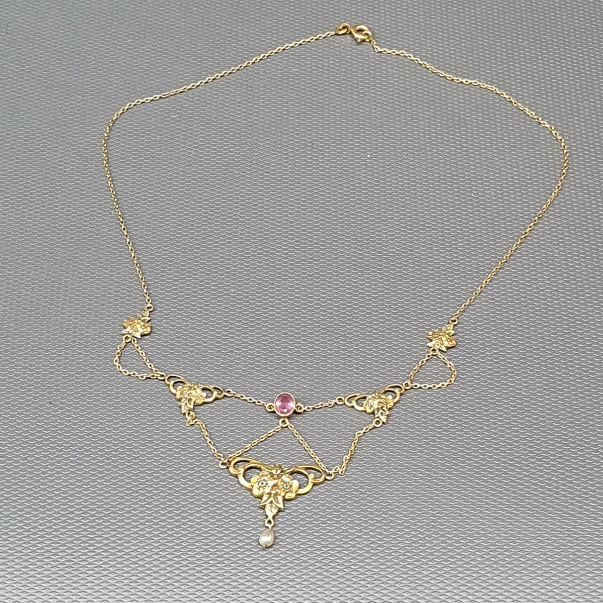 collier draperie art nouveau ORIA-photo-4