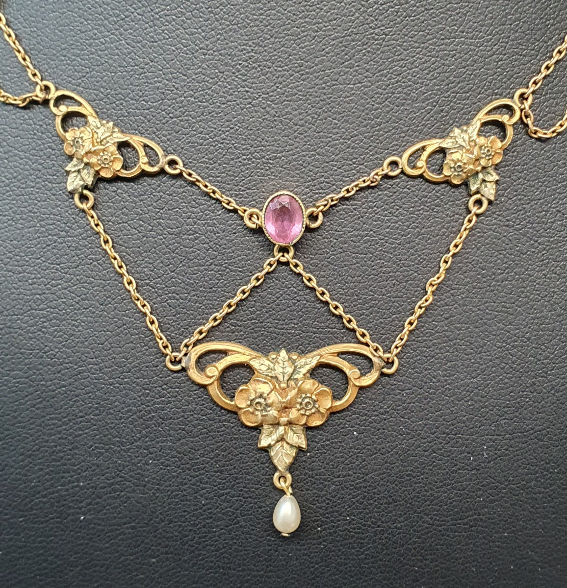 collier draperie art nouveau ORIA