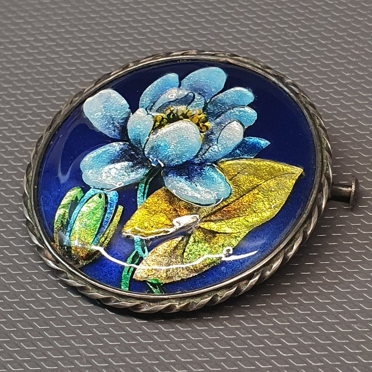 broche - émaux sur cuivre de Limoges-photo-3
