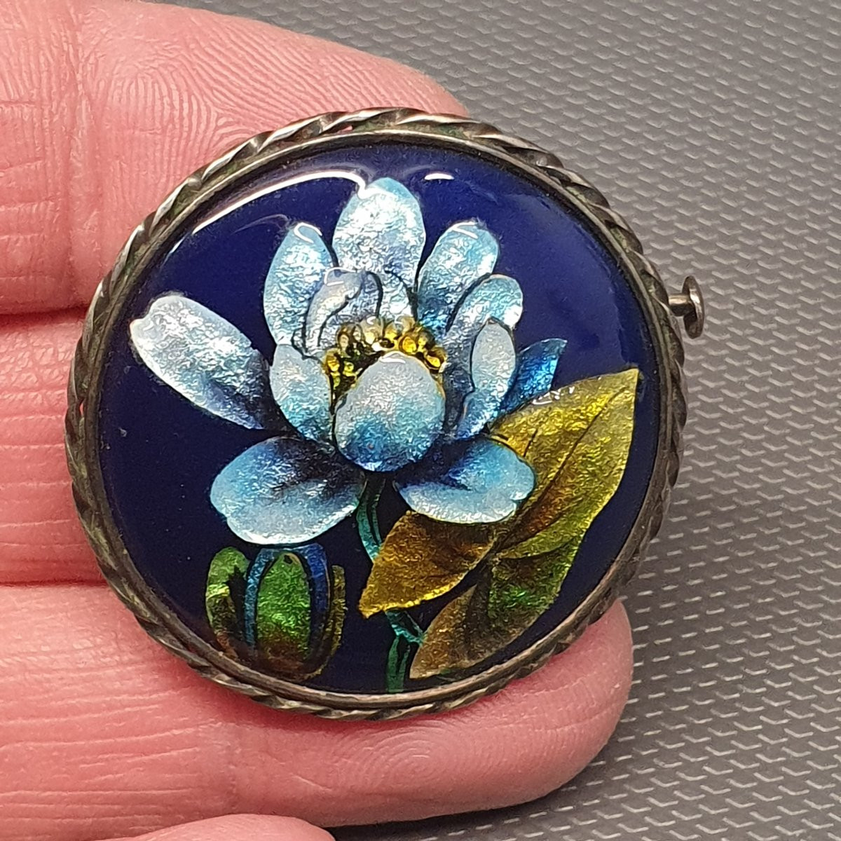 broche - émaux sur cuivre de Limoges-photo-4