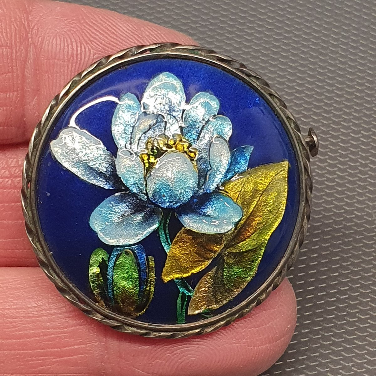 broche - émaux sur cuivre de Limoges-photo-1