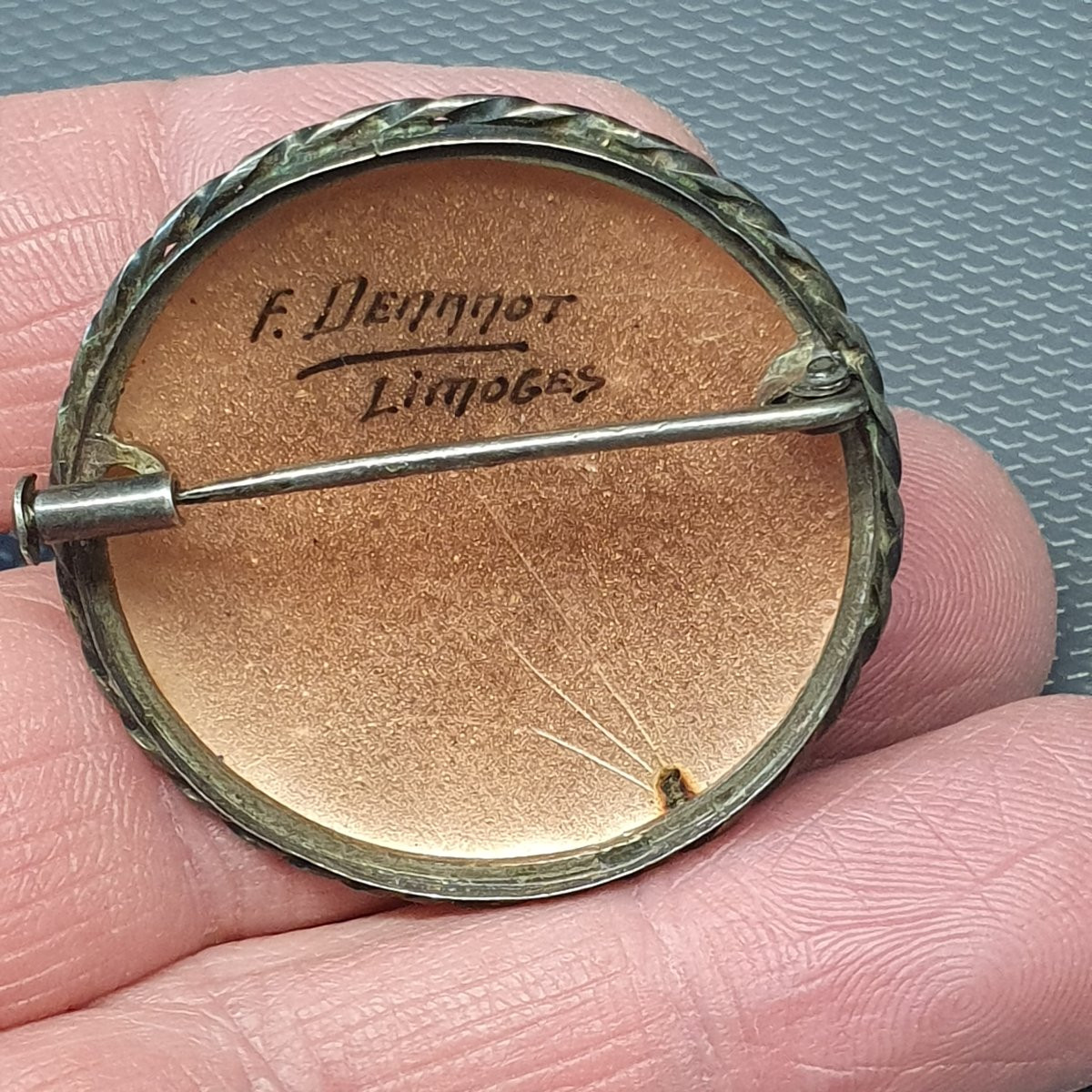 broche - émaux sur cuivre de Limoges-photo-4