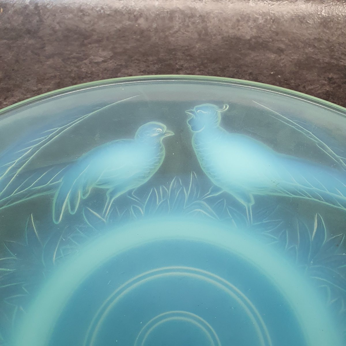 Verlux Art Deco Opalescent Glass Bowl-photo-4