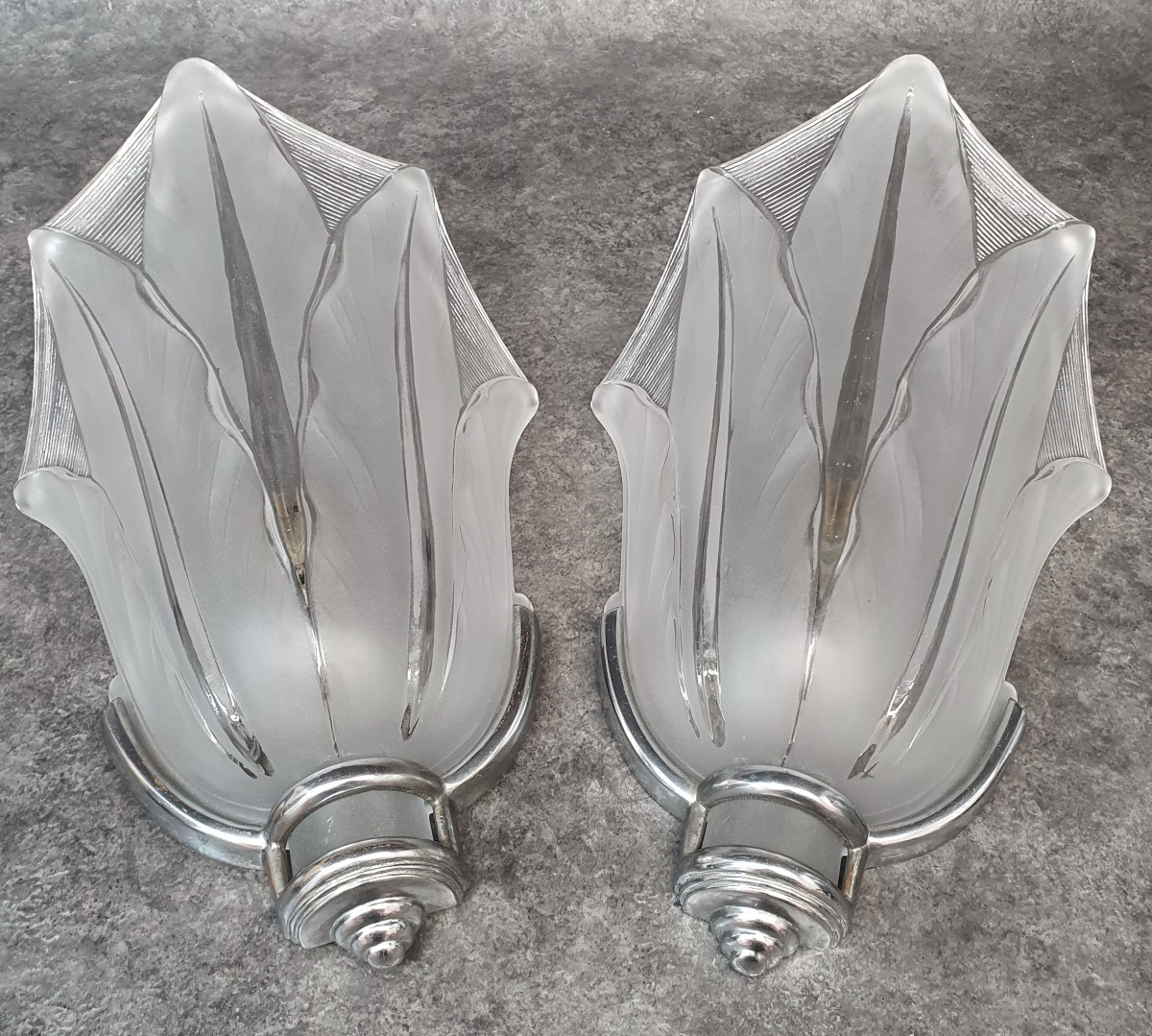 Pair Of Ezan Art Deco Sconces