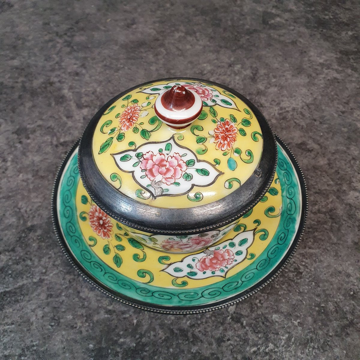 Porcelain Stock Pot + Solid Silver-photo-2