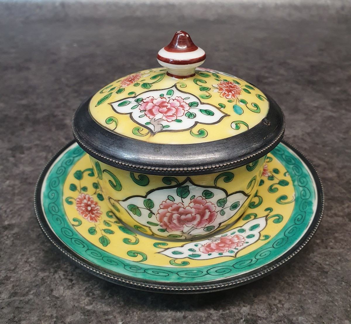 Porcelain Stock Pot + Solid Silver