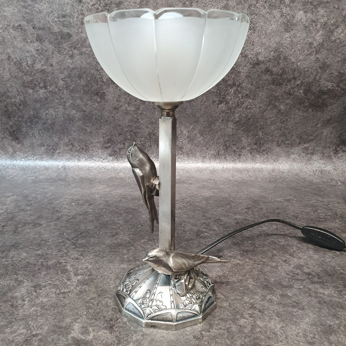 Art Deco Bird Lamp-photo-2