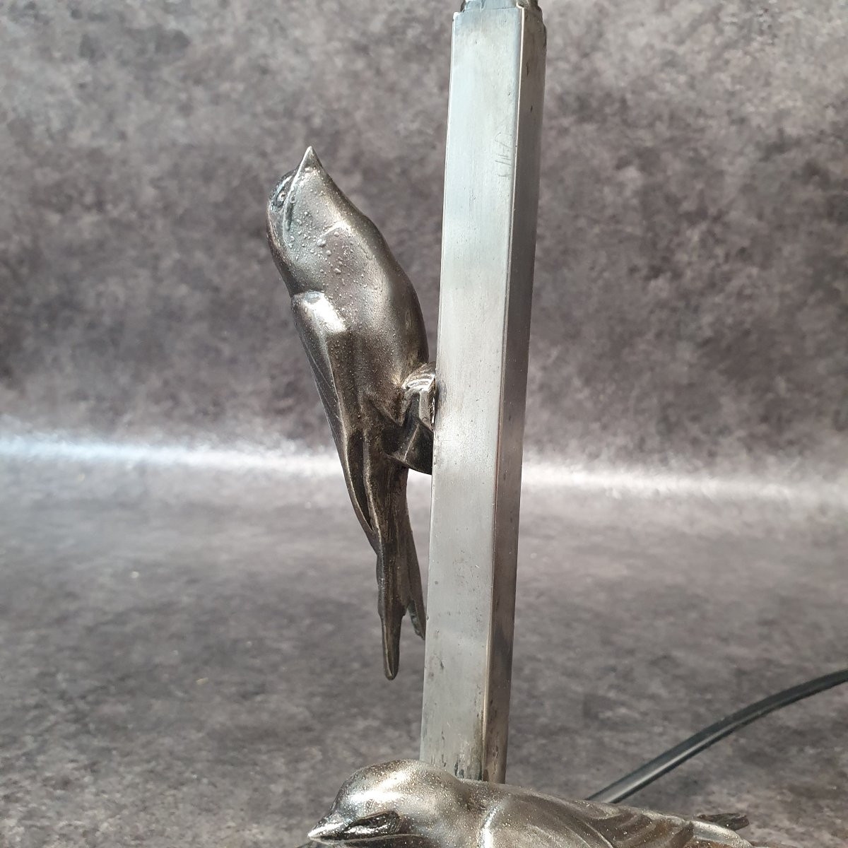 Art Deco Bird Lamp-photo-3