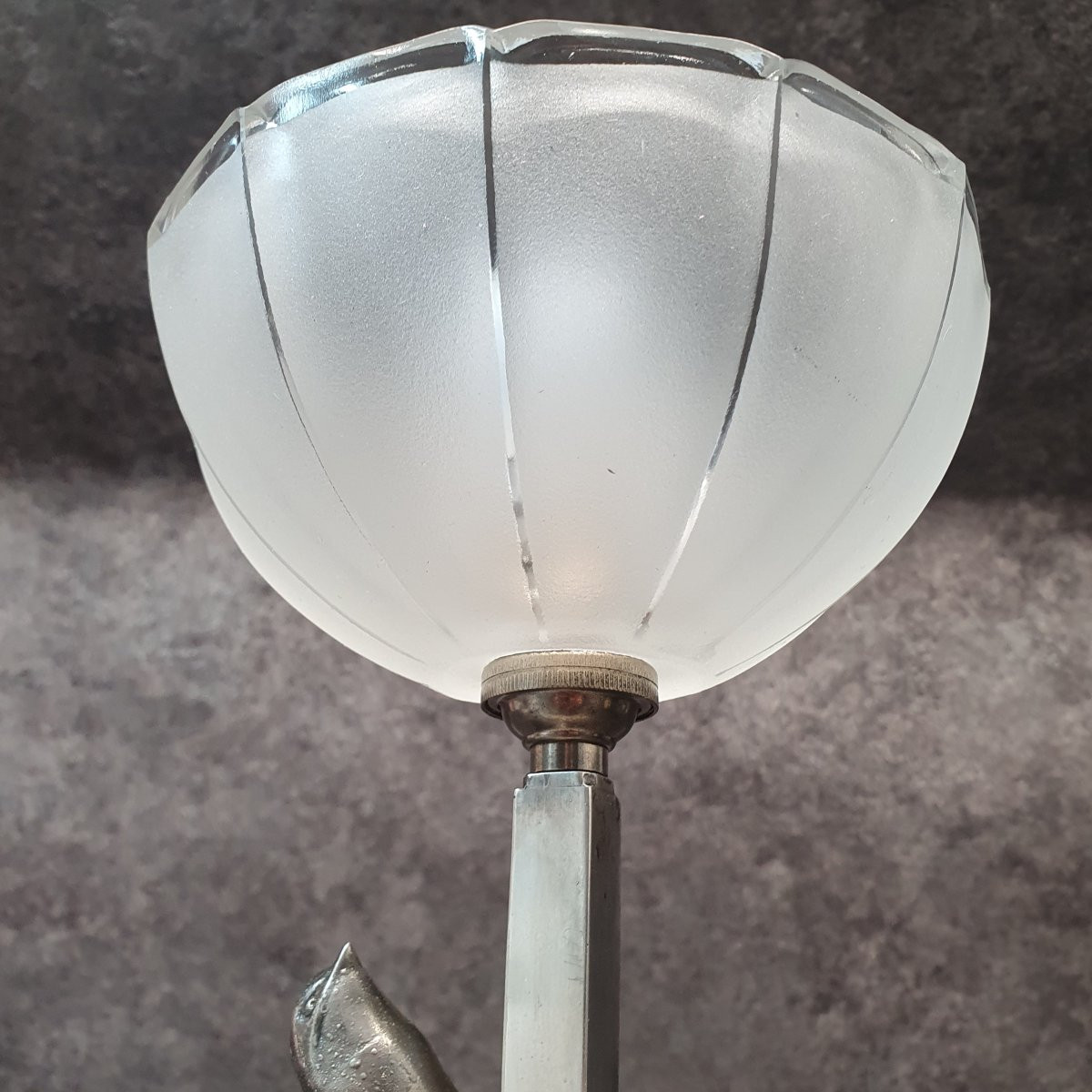 Art Deco Bird Lamp-photo-4
