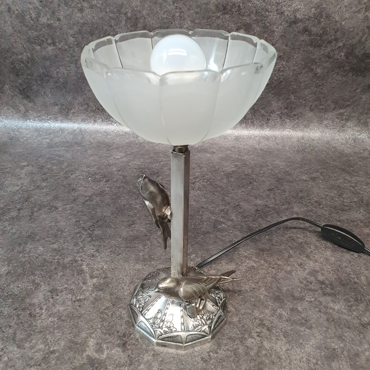 Art Deco Bird Lamp-photo-5