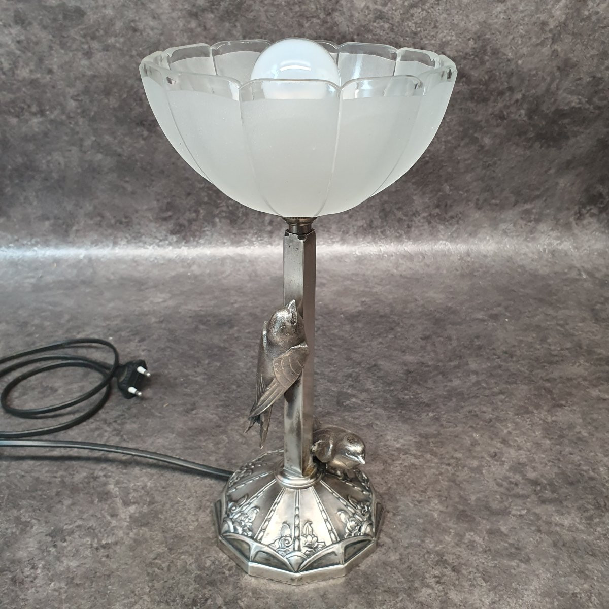 Art Deco Bird Lamp-photo-6