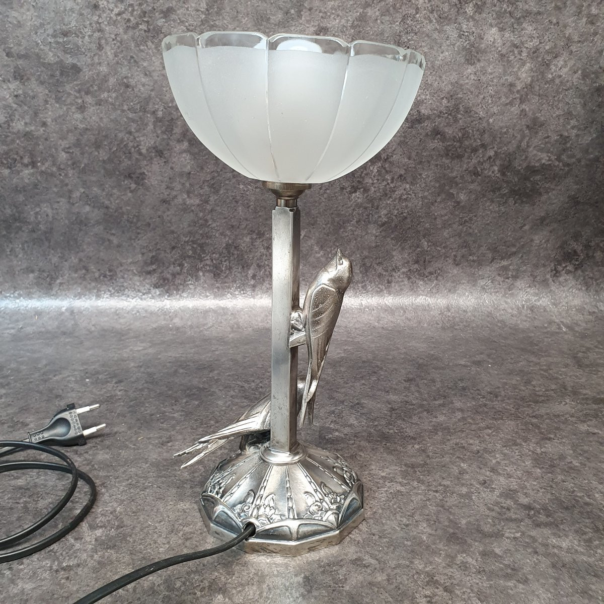 Art Deco Bird Lamp-photo-8