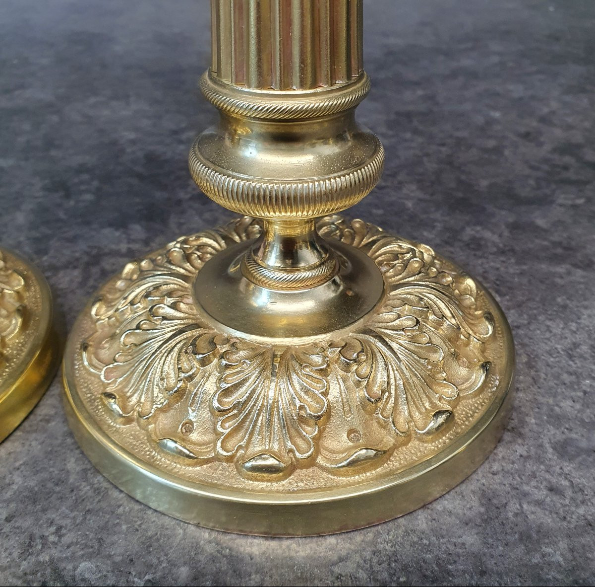 Pair Of Bronze Candlesticks-photo-1