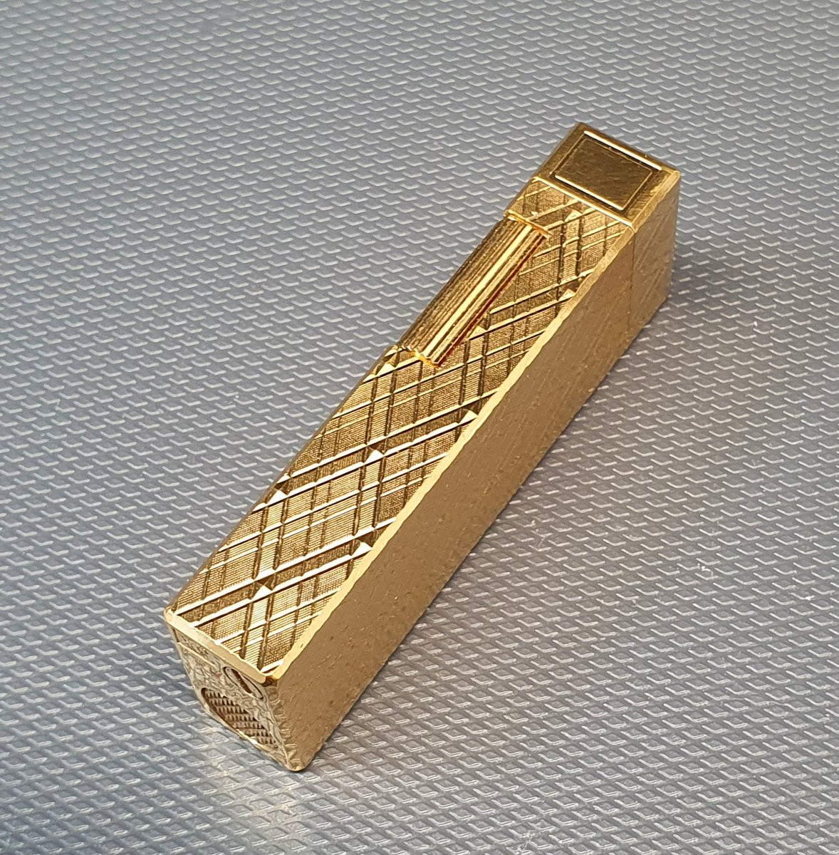 Briquet John Sterling plaqué or-photo-3