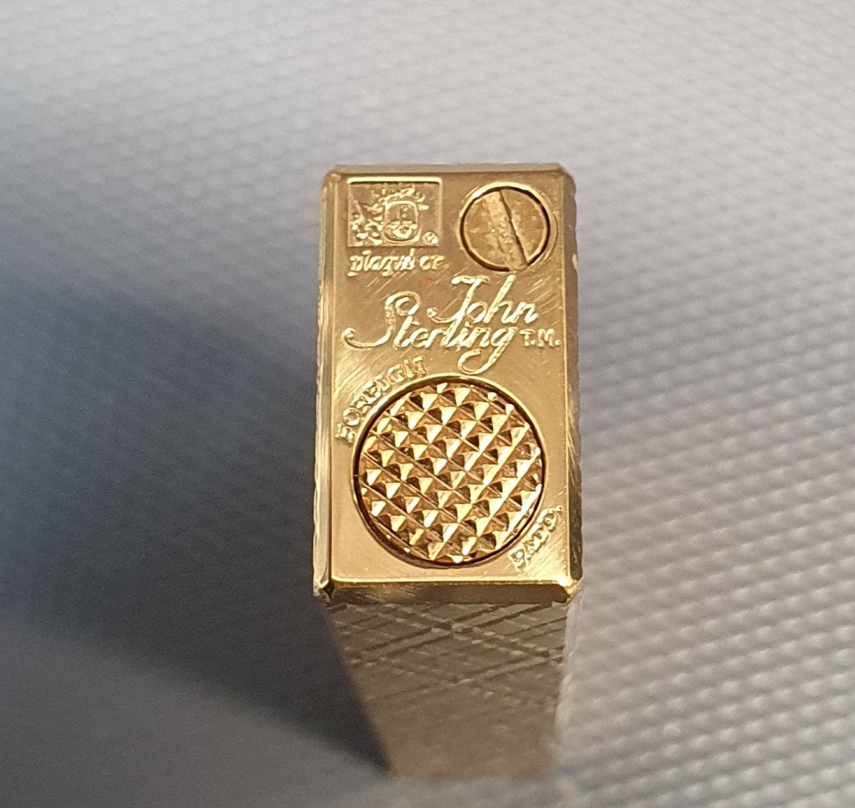 Briquet John Sterling plaqué or-photo-2