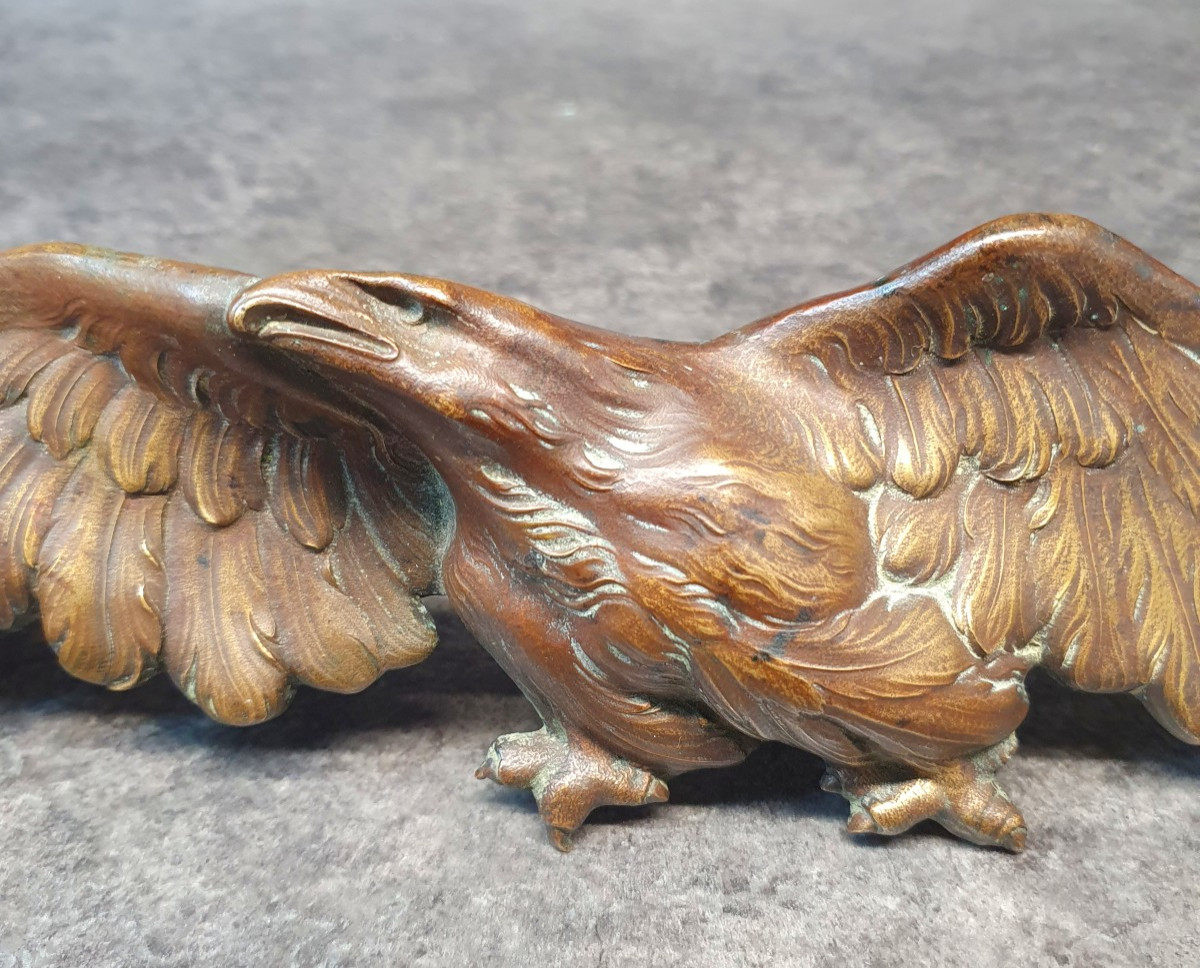 décoration aigle en bronze