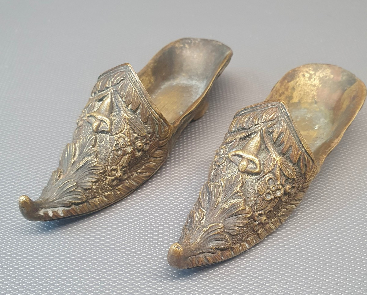 Pair Of Bronze Clogs
