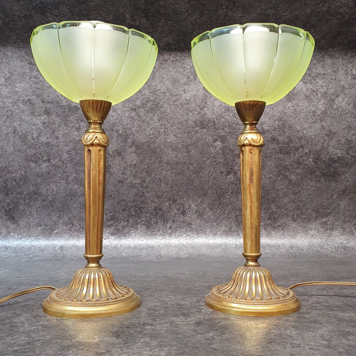Paire de lampe bronze-photo-4