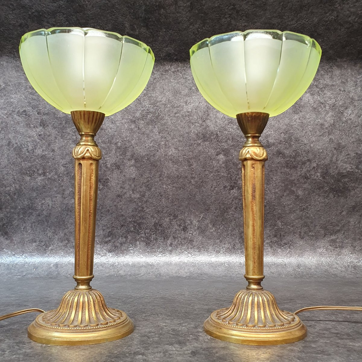 Paire de lampe bronze-photo-5