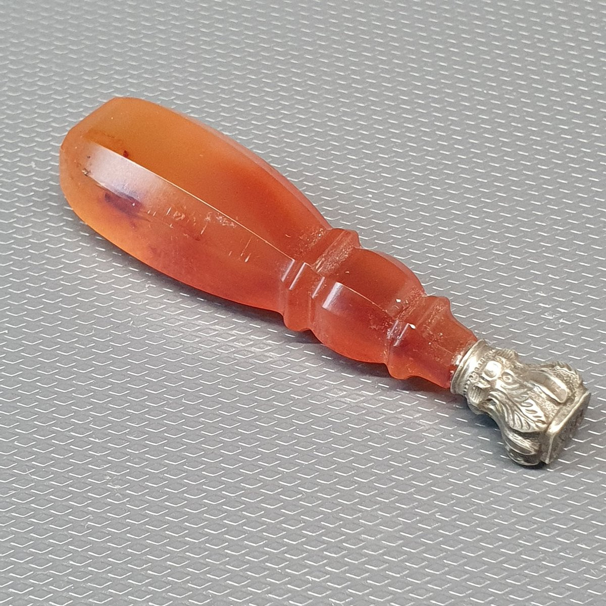 Agate And Silver Seal XIX° Siècle-photo-3
