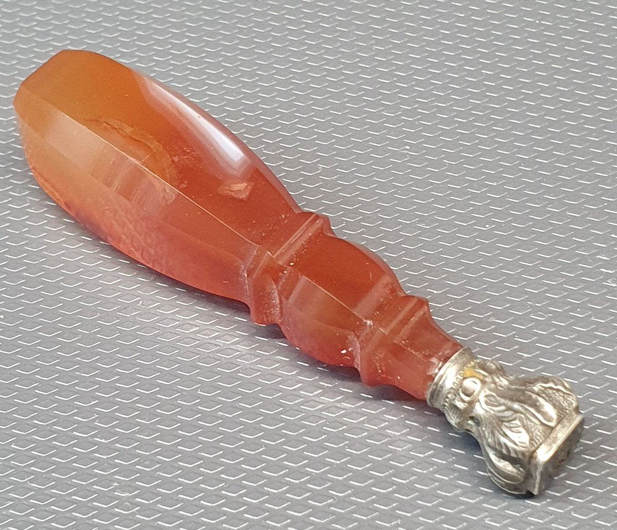 Agate And Silver Seal XIX° Siècle-photo-1