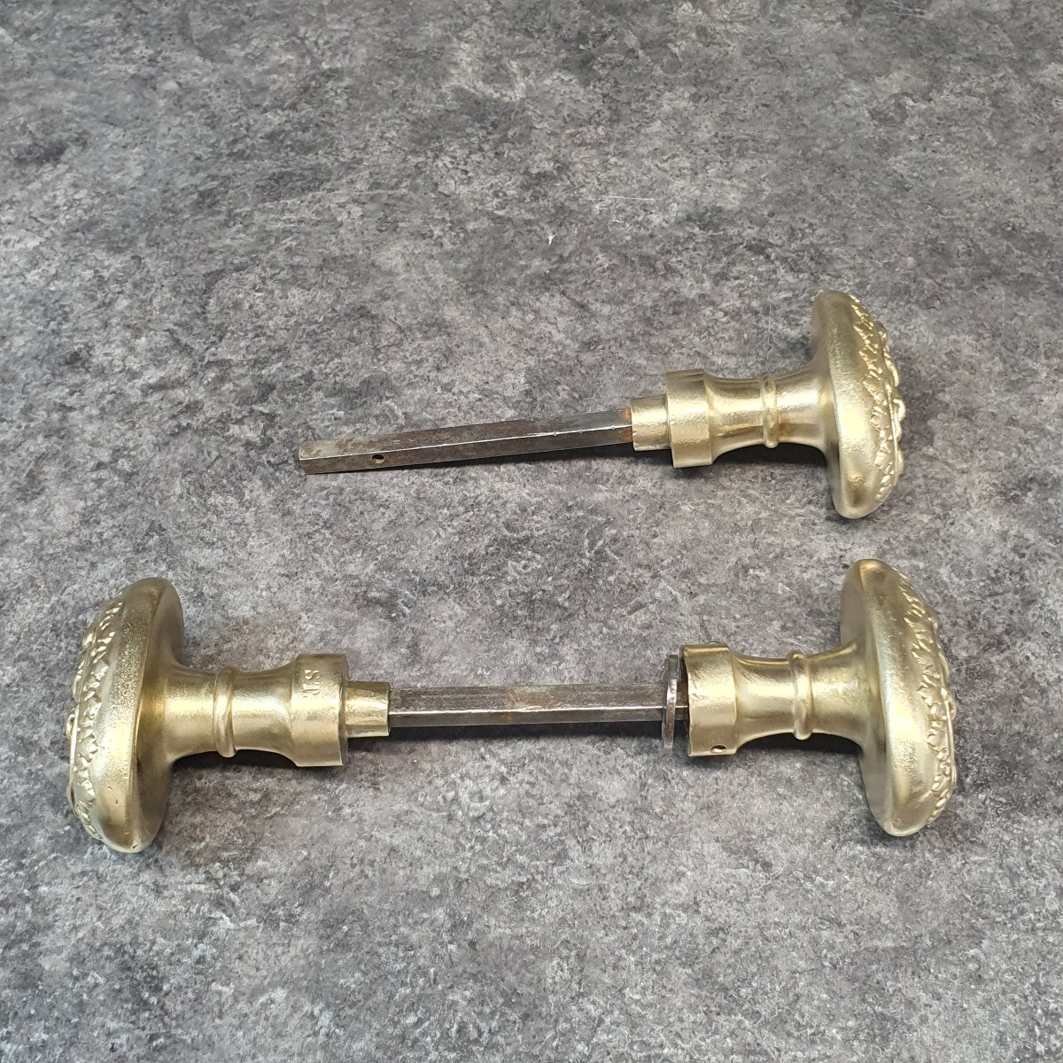 3 Solid Bronze Lion-head Door Handles-photo-4