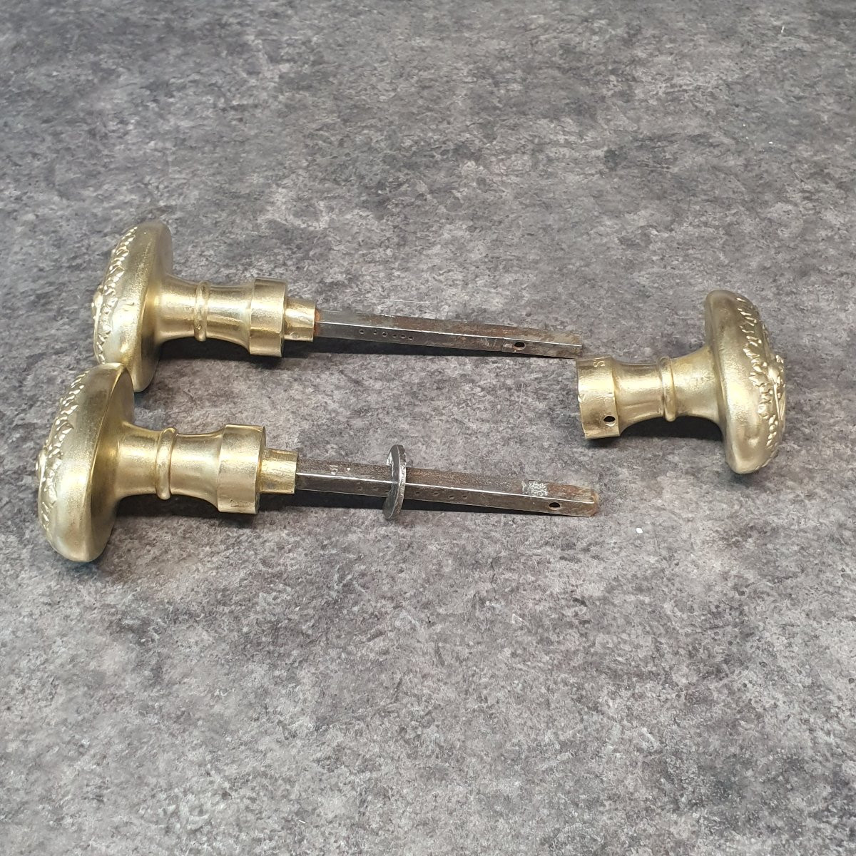 3 Solid Bronze Lion-head Door Handles-photo-6