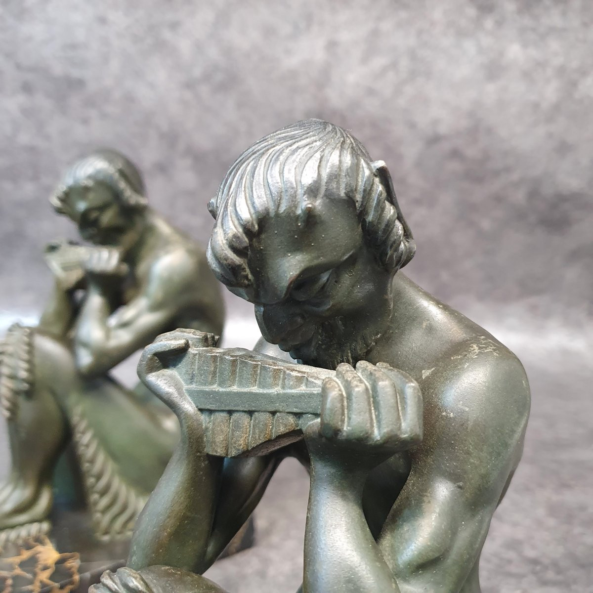 Pair Of Devil Faun Bookends-photo-8