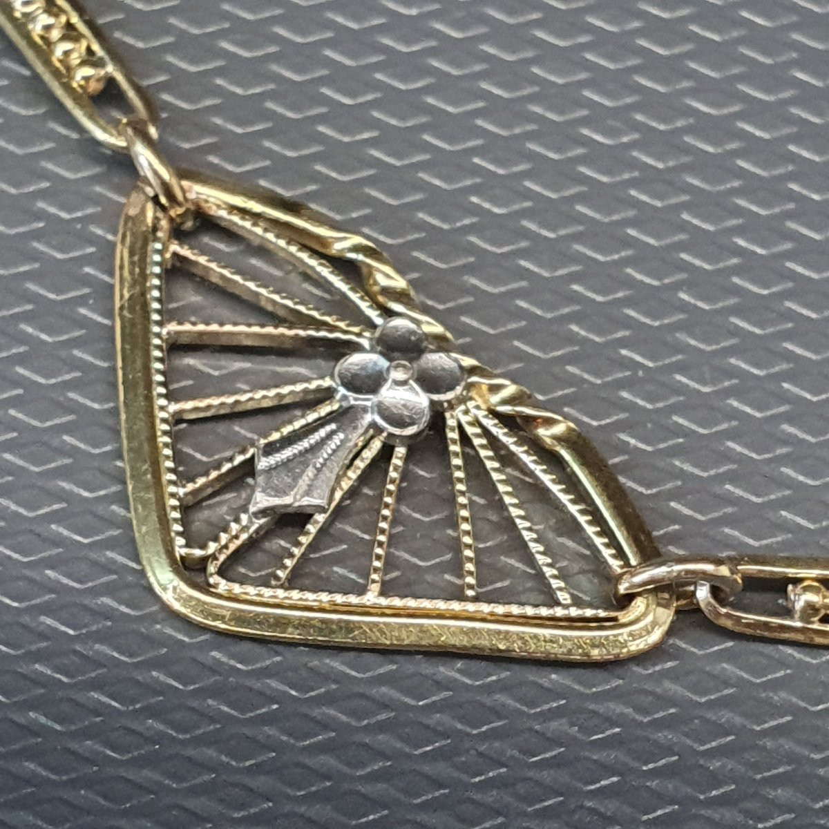 Art Deco Filigree Necklace-photo-7