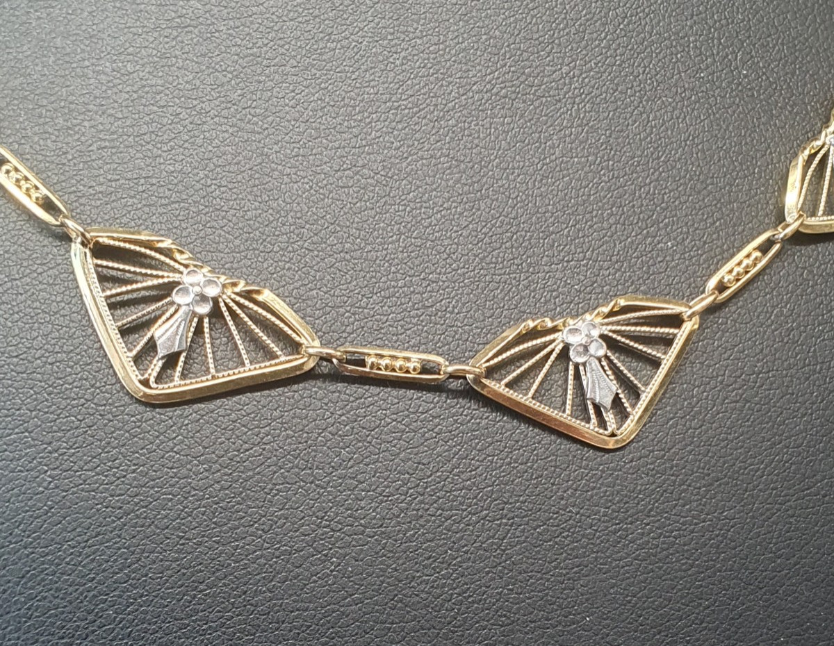 Art Deco Filigree Necklace