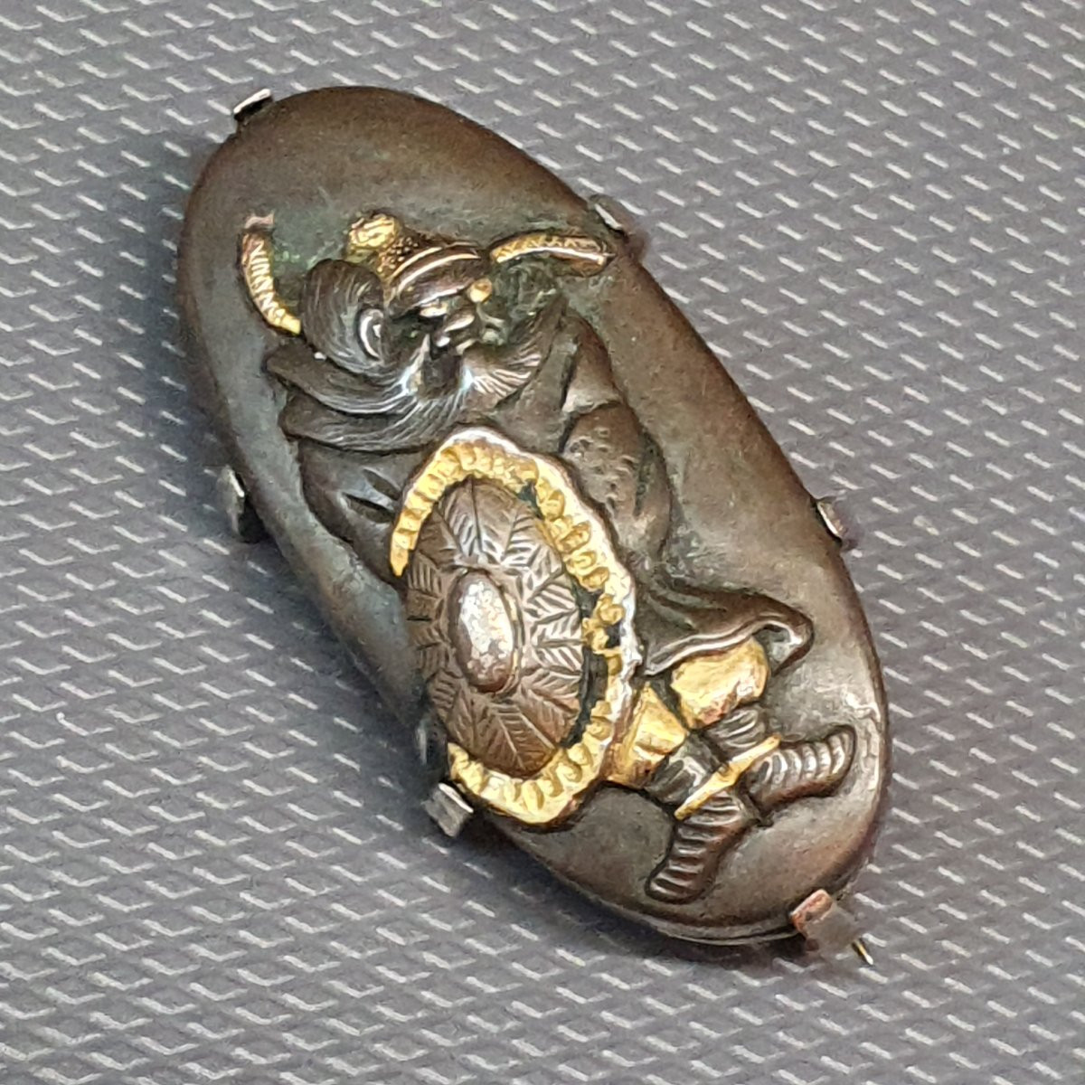 Broche Kachira épée japon signée-photo-6