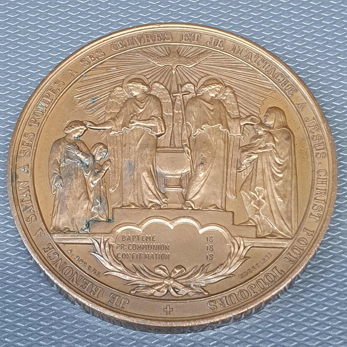 Religious Medal A Borrel 1862-photo-2