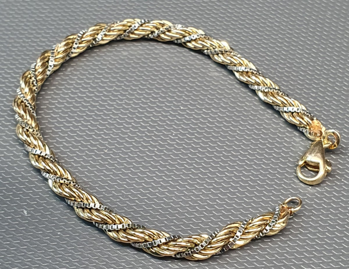 bracelet 2 tons torsadé-photo-1