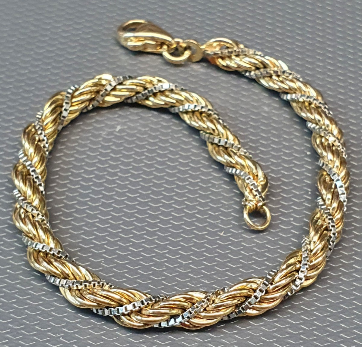 bracelet 2 tons torsadé