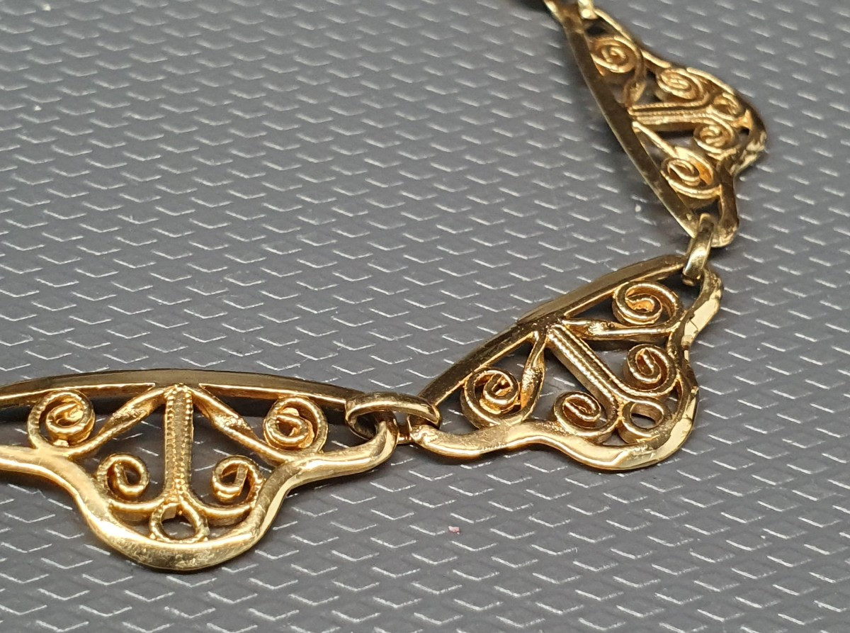 Art Deco Filigree Necklace