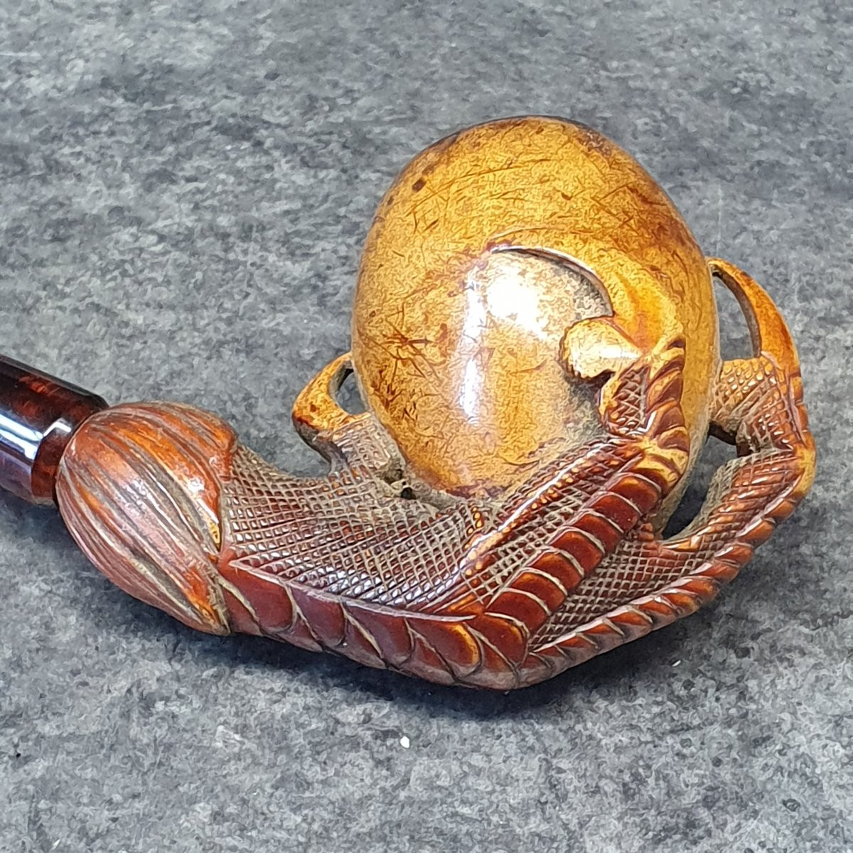 pipe cerf d'aigle en écume de mer-photo-1