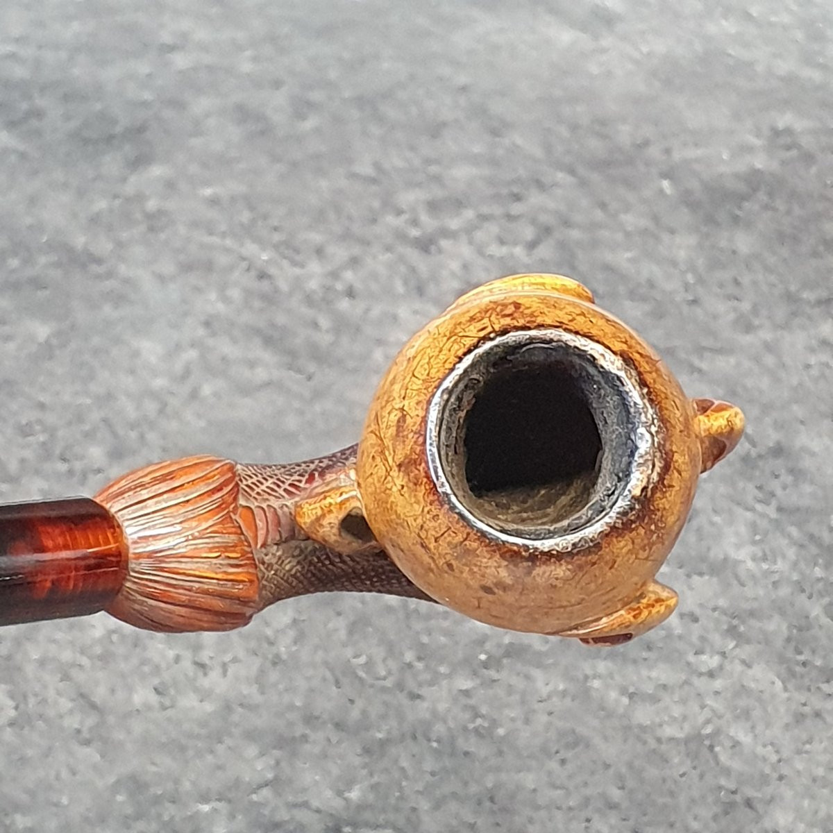 pipe cerf d'aigle en écume de mer-photo-4