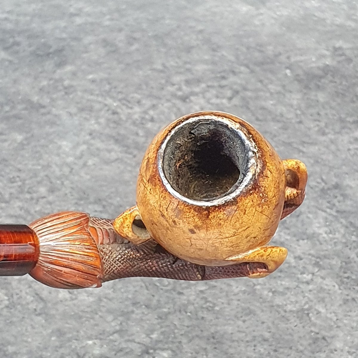 pipe cerf d'aigle en écume de mer-photo-5