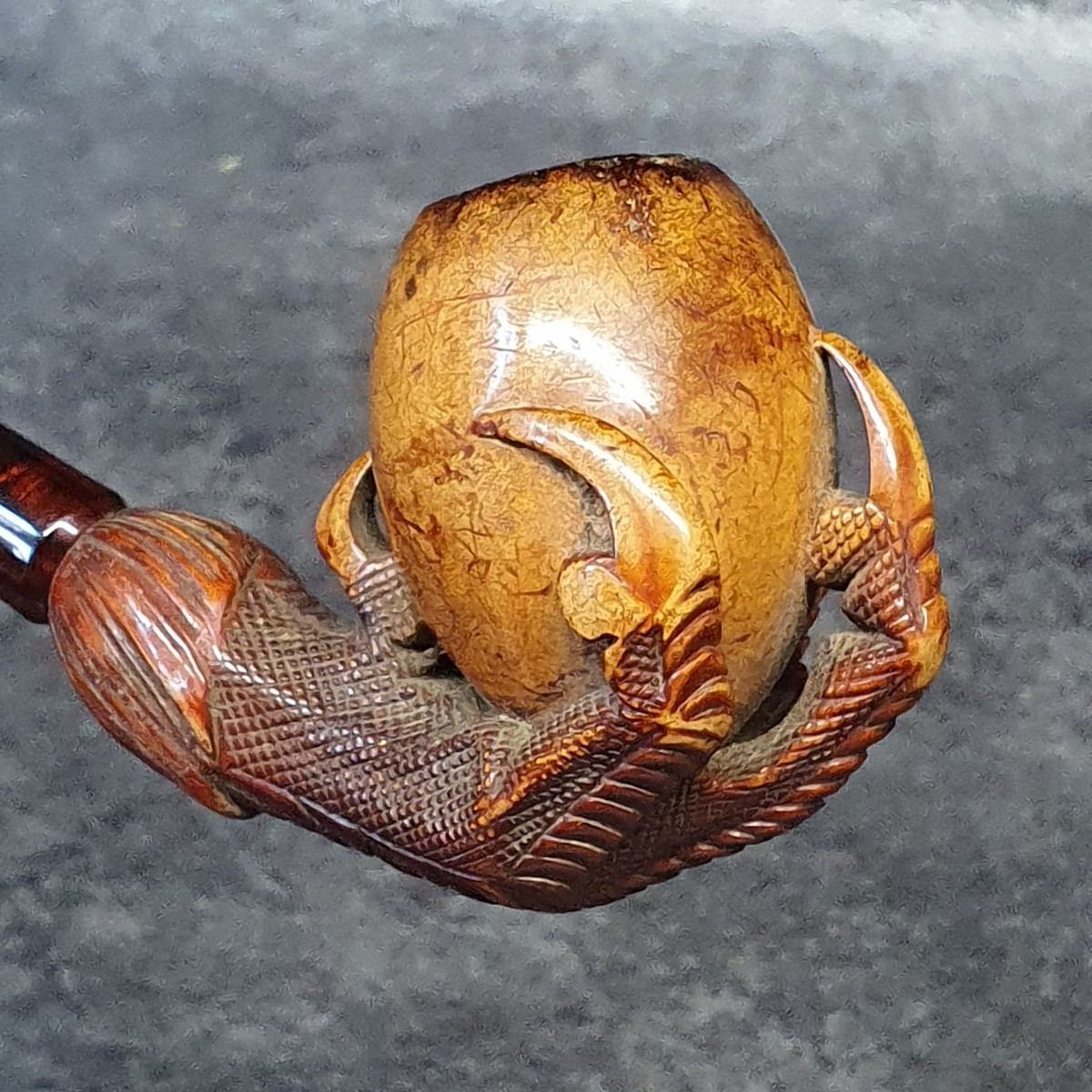 pipe cerf d'aigle en écume de mer