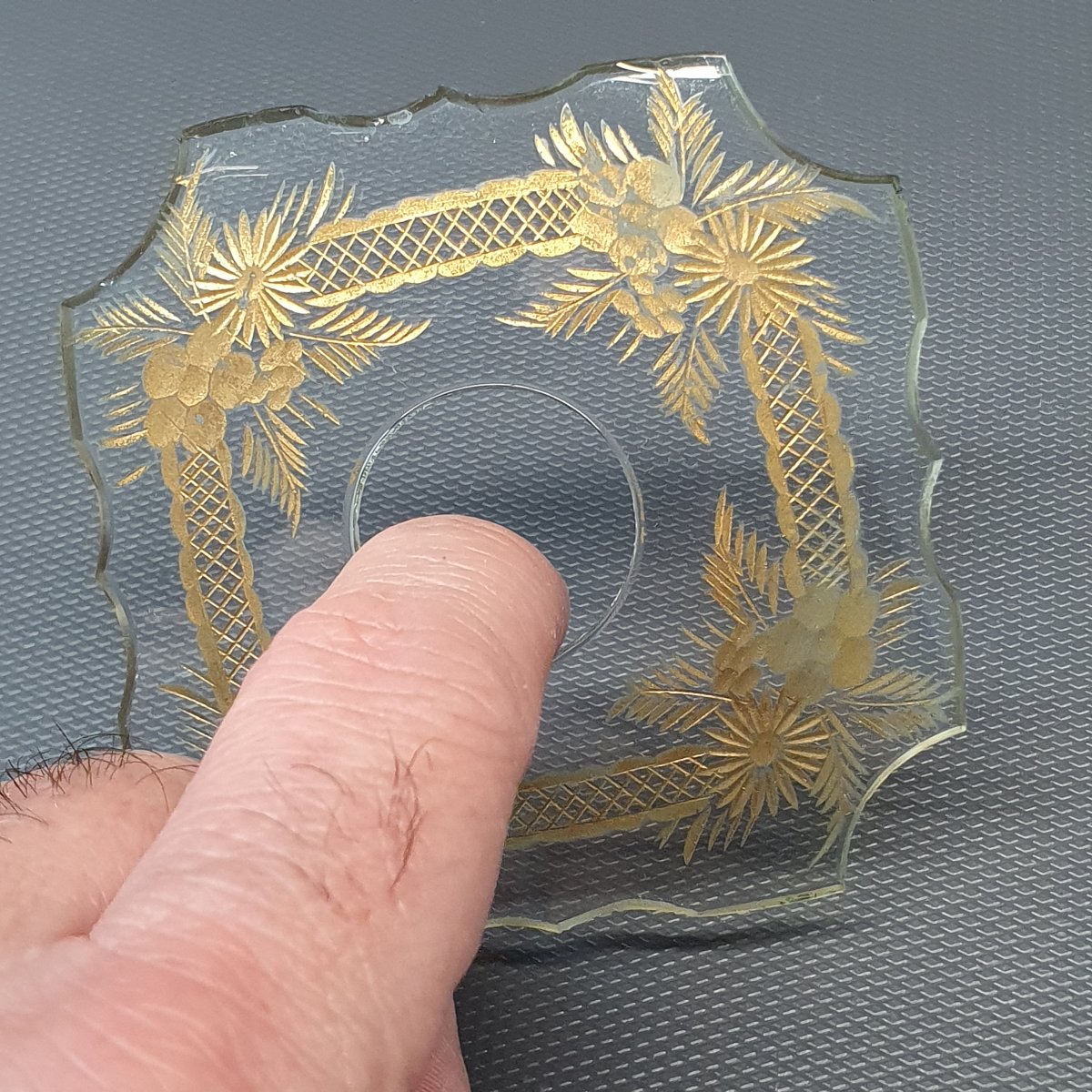 Paire de bobèche en cristal pour bougeoir-photo-3