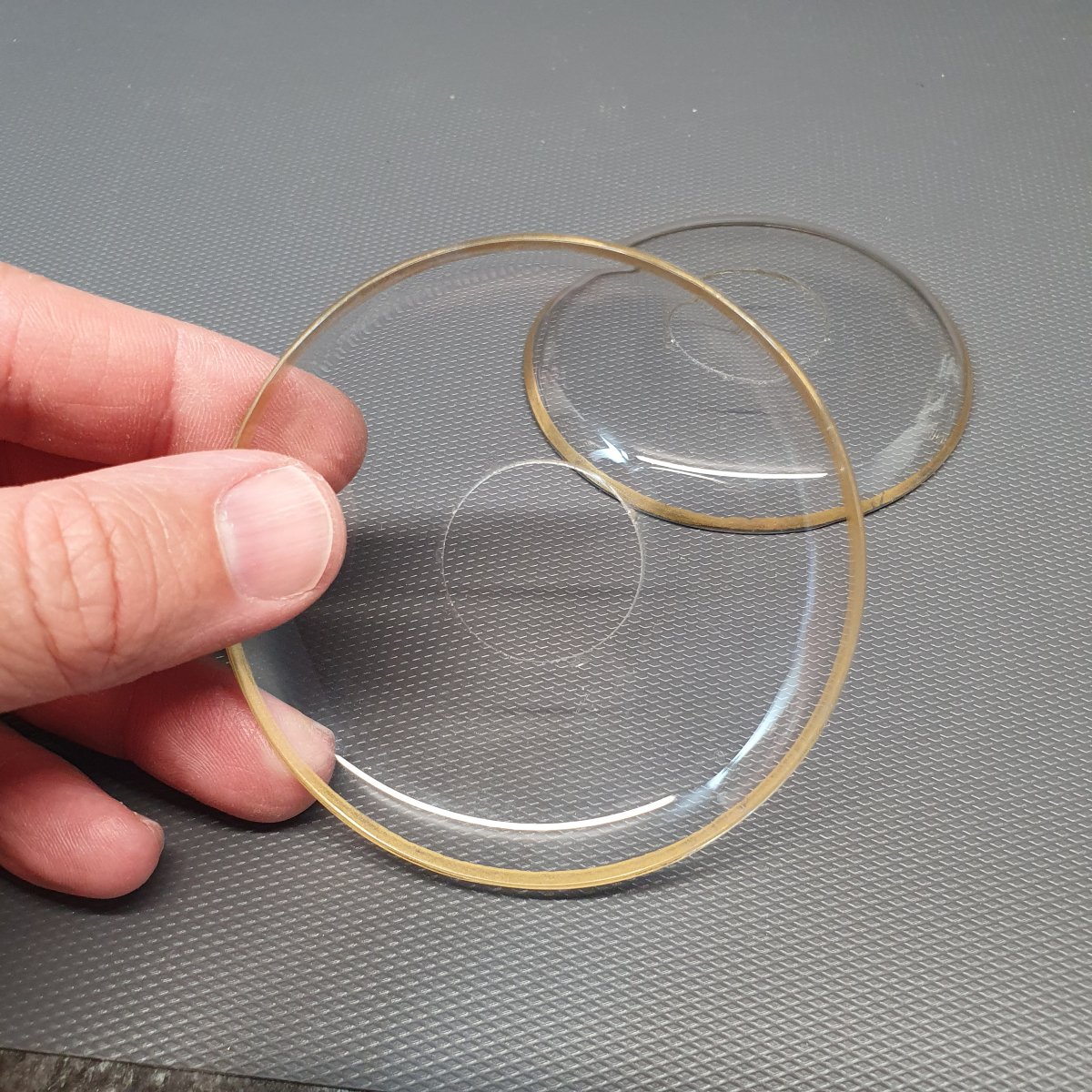 Paire de bobèche en cristal pour bougeoir Baccarat-photo-2