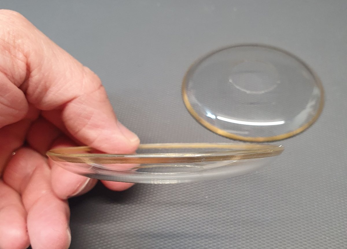 Paire de bobèche en cristal pour bougeoir Baccarat-photo-4