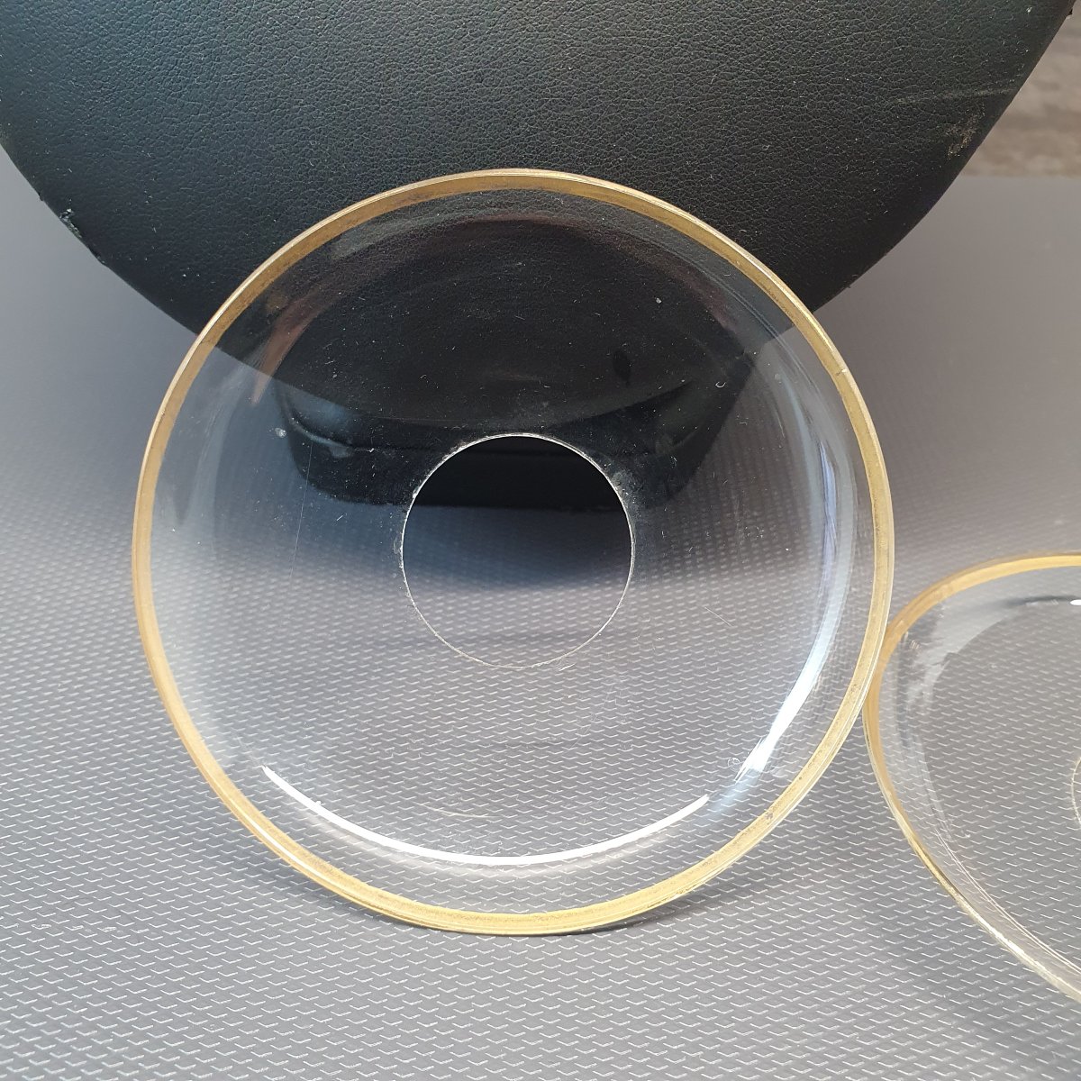Paire de bobèche en cristal pour bougeoir Baccarat-photo-4