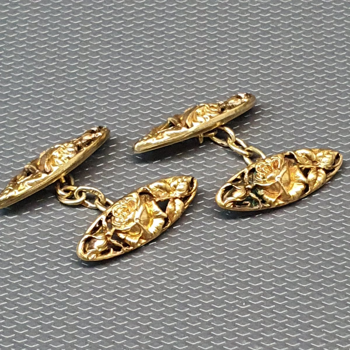 Pair Of Oria Art Nouveau Cufflinks-photo-2