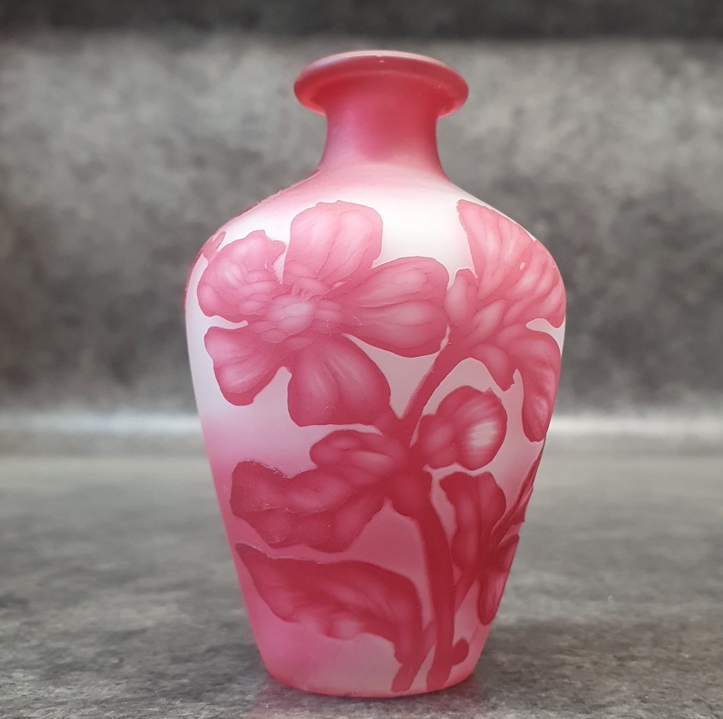 vase pate de verre 1900 Vessière Nancy