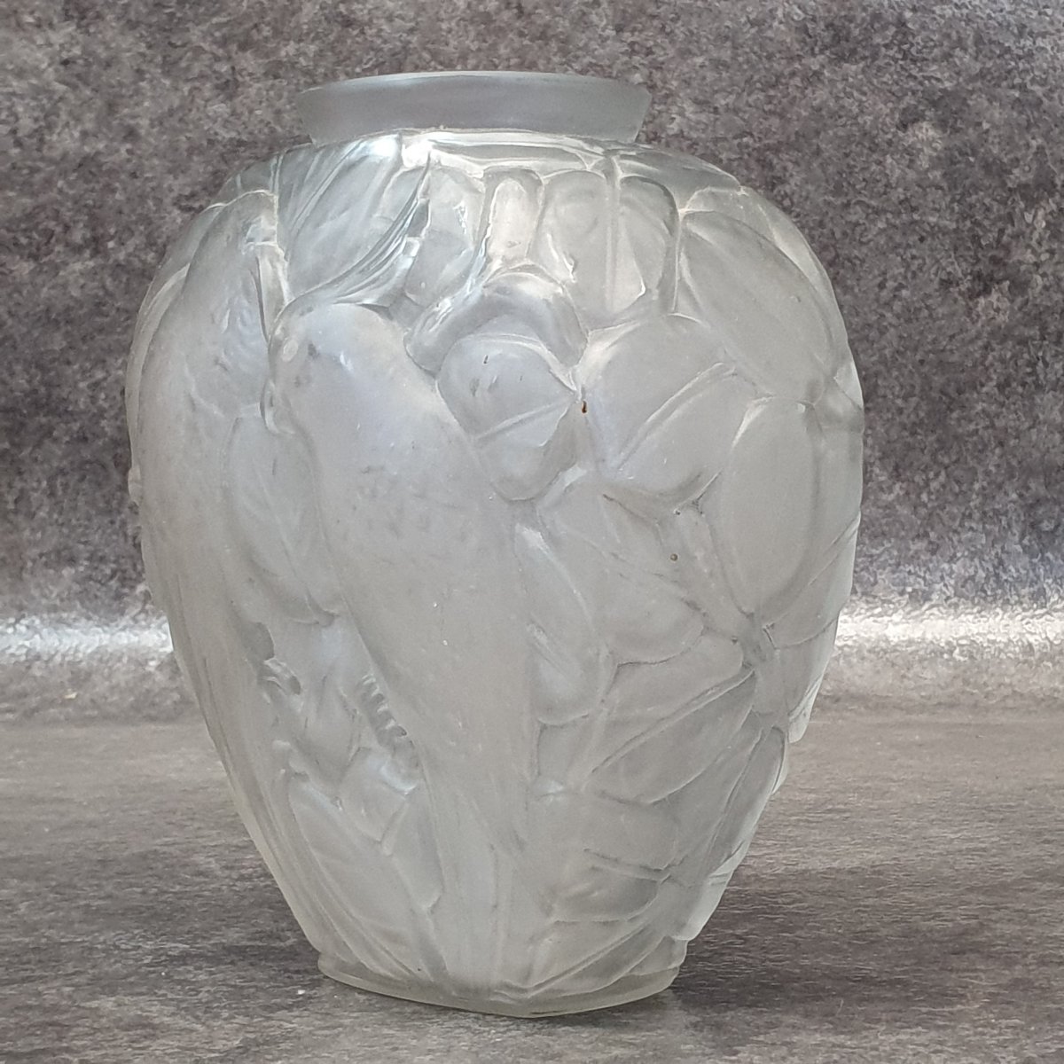 Delatte Art Deco Parakeet Vase-photo-4