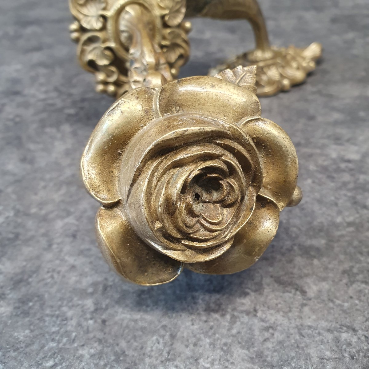 Pair Of Bronze Curtain Rods-photo-1